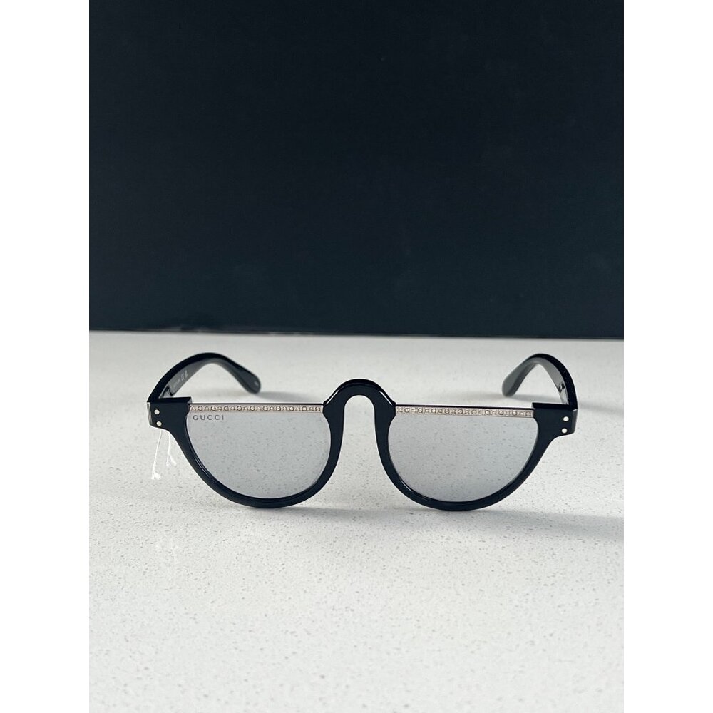 GUCCI Novelty GG1368S001 Round BLACK CRYSTAL Sunglasses - Picture 6 of 11